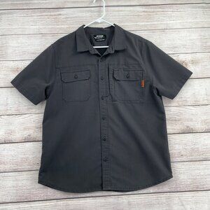 Off the Grid Ripstop Button Down Shirt Men's Size XL Gray Vented